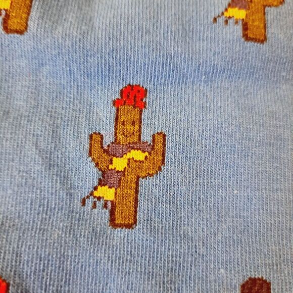 J.Crew Whimsy Graphic Design Wester Cactus Floral Socks NWT - Picture 3 of 9